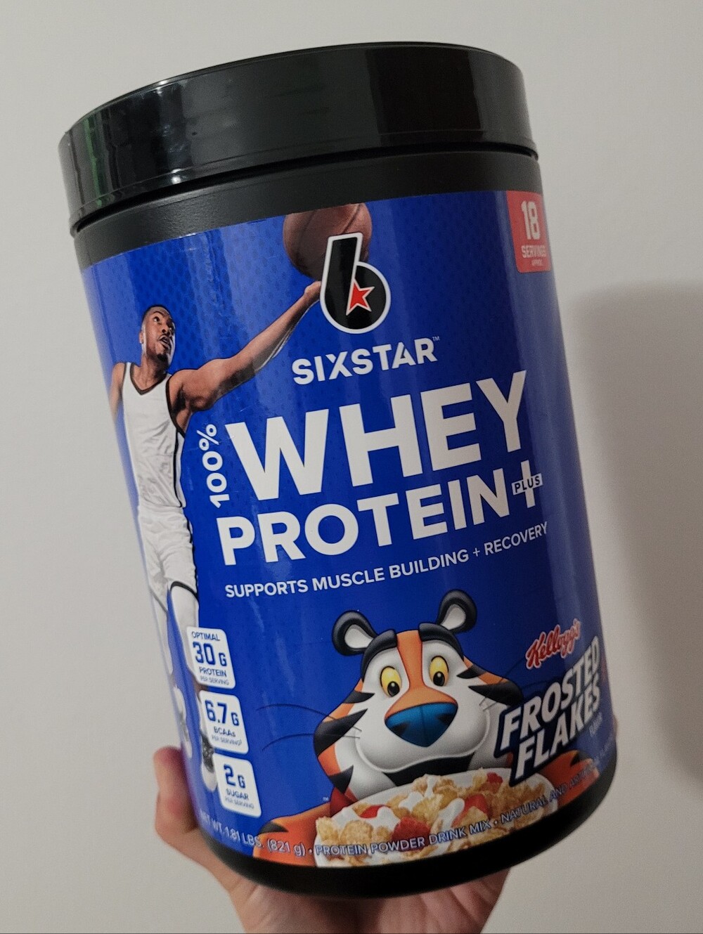 Six Star 100% Whey Protein Plus Kelloggs Frosted Flakes 1.81 lbs